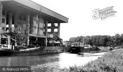 The River Weaver From Winnington Bridge c.1955, Northwich