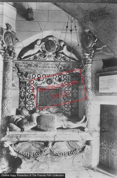 Photo of Norton In Hales, Church Interior, Lady Frances Cotton Monument (Date 1606) 1911