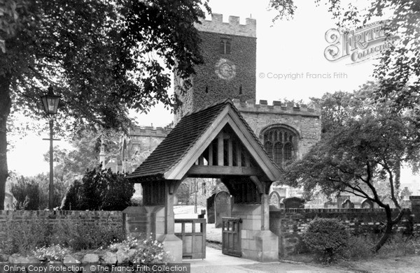 Photo of Norton On Tees, Lychgate And St Mary The Virgin Church c.1955