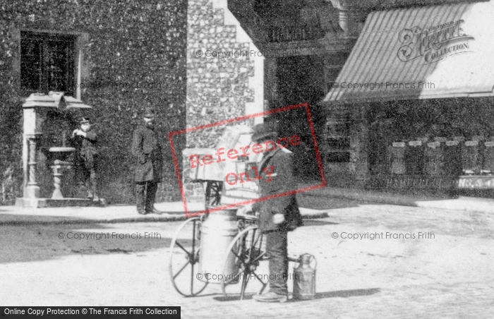 Photo of Norwich, A Milkman 1891