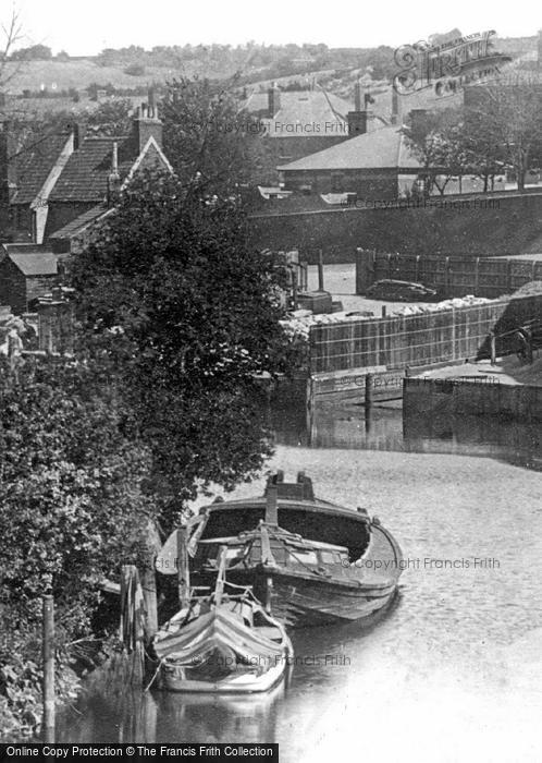 Photo of Norwich, Barges On The River Wensum 1896