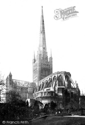Cathedral c.1874, Norwich