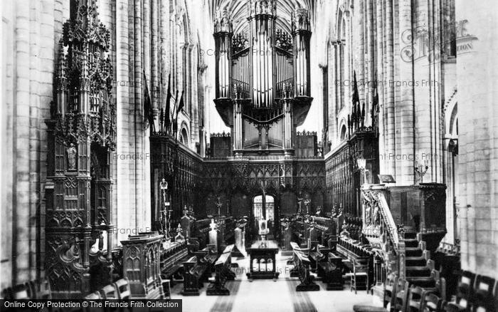 Photo of Norwich, Cathedral Choir, Looking West c.1935