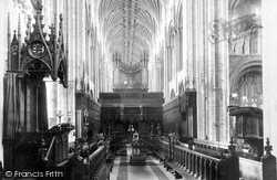 Cathedral, Choir West 1891, Norwich