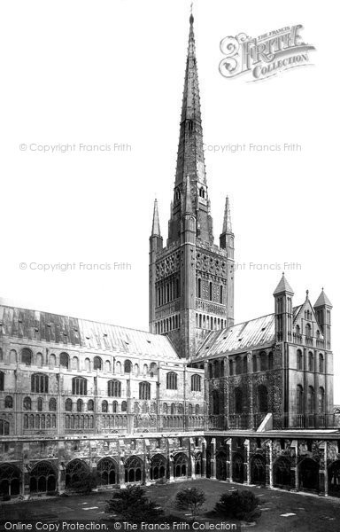 Photo of Norwich, Cathedral From Cloister Court 1891