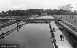 Eaton Park, Lily Pond And Yacht Pond 1932, Norwich