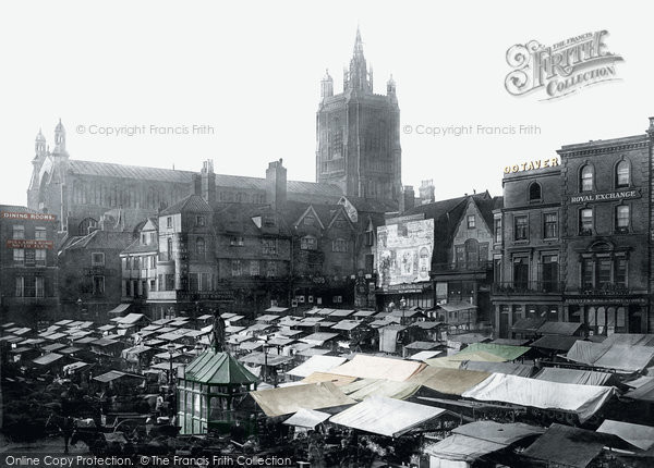 Photo of Norwich, Market Place And St Peter Mancroft Church 1891
