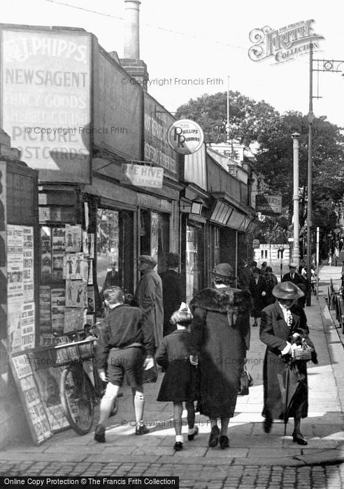 Photo of Norwich, Newsagent In Prince Of Wales Road 1938
