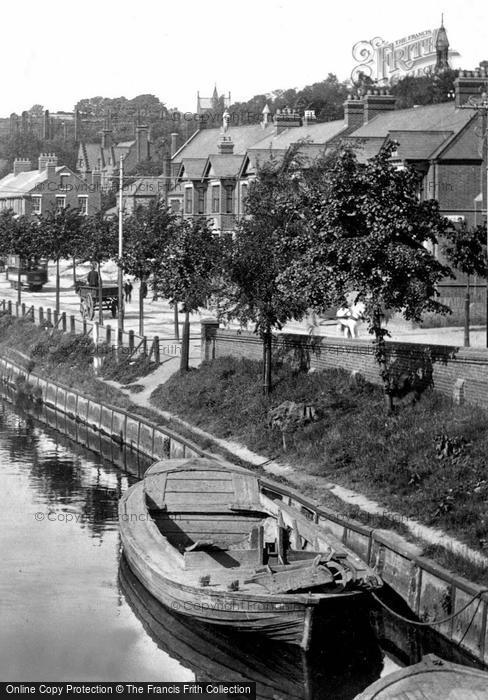 Photo of Norwich, Riverside Road And Boat On The Wensum 1901