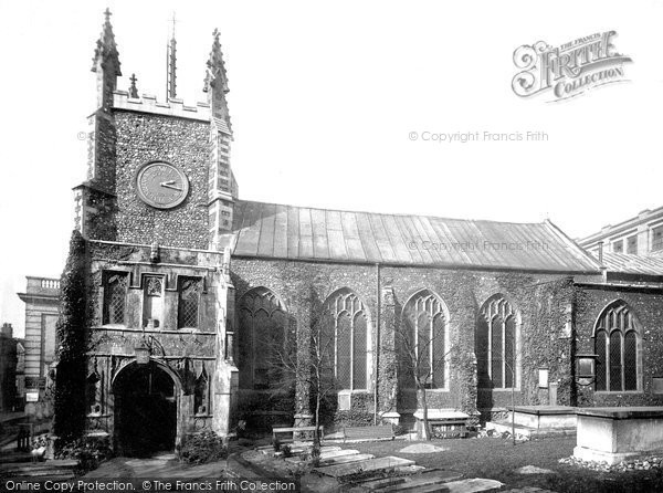 Photo of Norwich, St Michael At Plea's Church, Queen Street 1891
