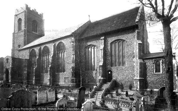 Photo of Norwich, St Peter Parmentergate's Church, King Street 1891