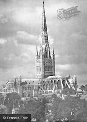 The Cathedral From Se c.1935, Norwich