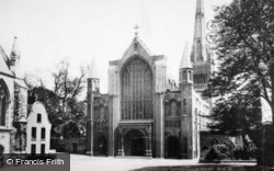 The Cathedral, West Front c.1935, Norwich