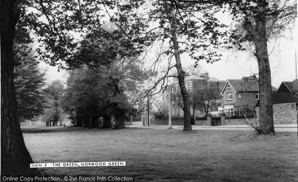 Photo of Norwood Green, The Green c.1955