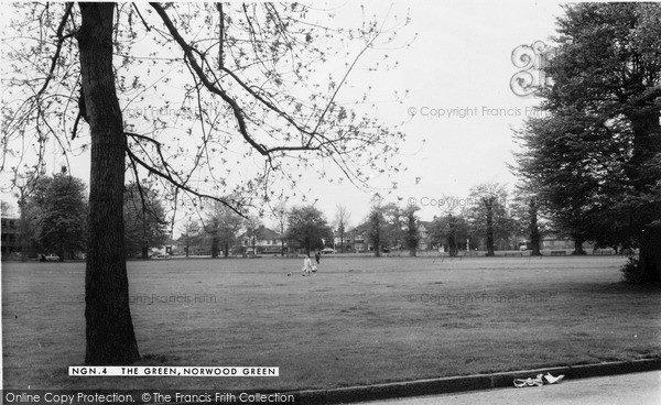 Photo of Norwood Green, The Green c.1955