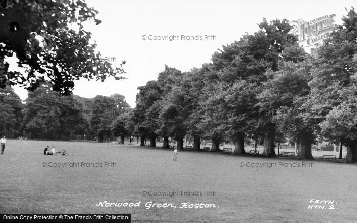 Photo of Norwood Green, The Green c.1955