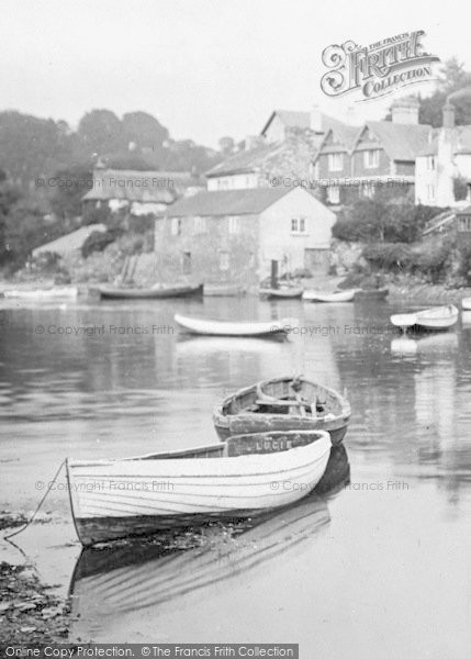 Photo of Noss Mayo, Boats Moored On The Yealm 1924