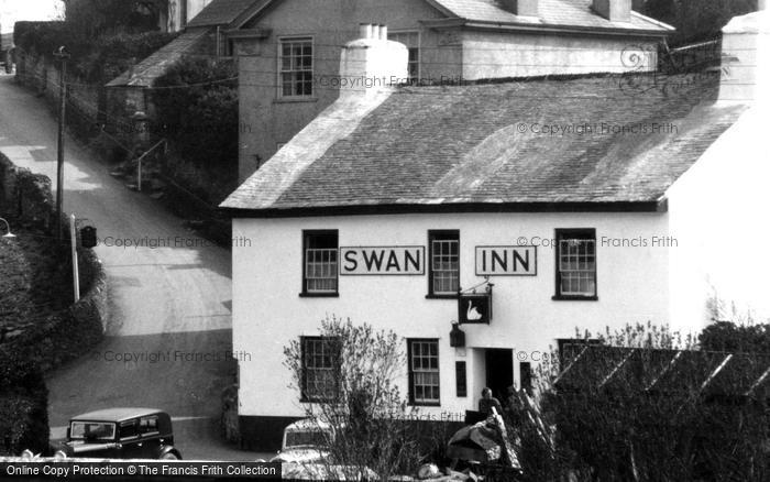 Photo of Noss Mayo, Swan Inn c.1955