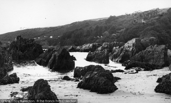 Photo of Noss Mayo, The Rocks, Stoke Beach c.1955