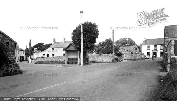 Photo of Nottage, The Village Bus Shelter c.1955