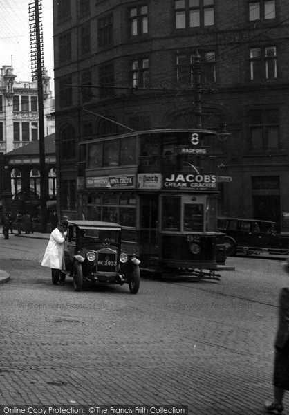 Photo of Nottingham, Car And Bus 1927
