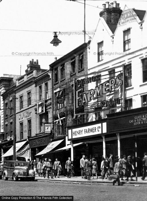 Photo of Nottingham, Henry Farmer Ltd, Long Row West 1949