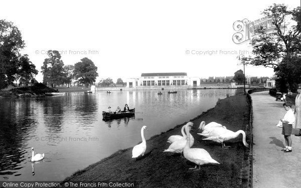 Photo of Nottingham, Lake And Pavilion, Highfields 1928