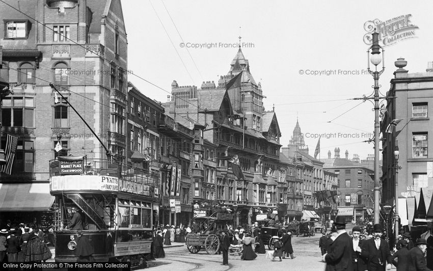Nottingham, Long Row East 1902