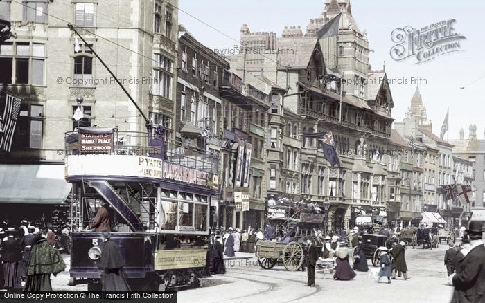 Photo of Nottingham, Long Row East 1902