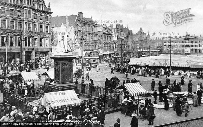 Photo of Nottingham, Market Place 1920