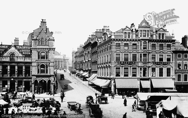Photo of Nottingham, Market Street 1890