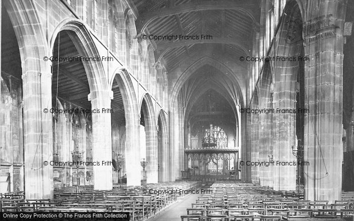 Photo of Nottingham, St Mary's Church, Nave East 1890