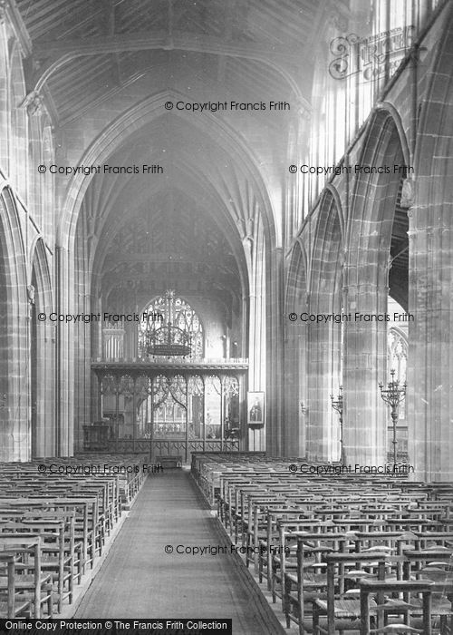 Photo of Nottingham, St Mary's Church, Nave East 1890