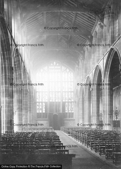 Photo of Nottingham, St Mary's Church, Nave West 1890