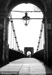 Suspension Bridge c.1950, Nottingham
