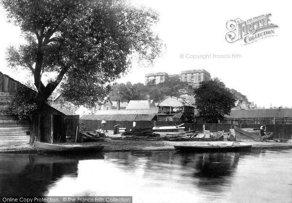 Photo of Nottingham, The Castle From The Canal 1893