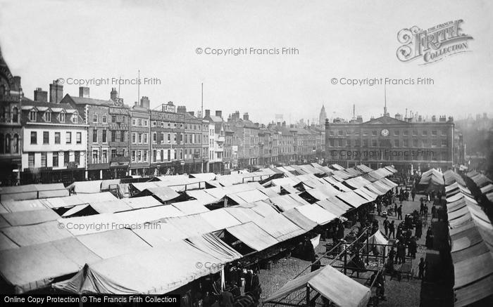 Photo of Nottingham, The Market Place 1890