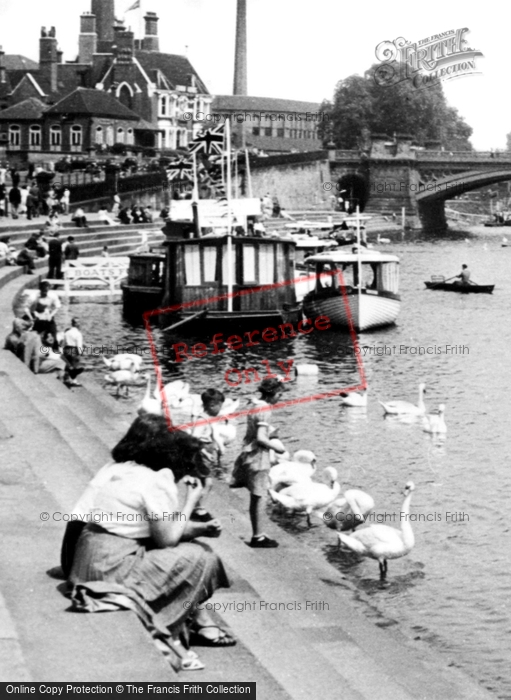 Photo of Nottingham, The Riverside c.1955