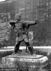 The Statue Of Robin Hood, Castle Grounds  c.1955, Nottingham