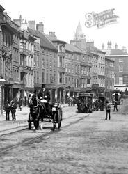 Traffic On Long Row 1890, Nottingham
