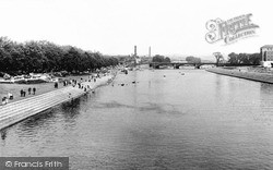 Trent Bridge And River c.1955, Nottingham