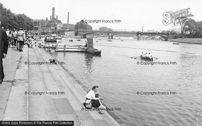 Photo of Nottingham, Trent Bridge And River c.1955