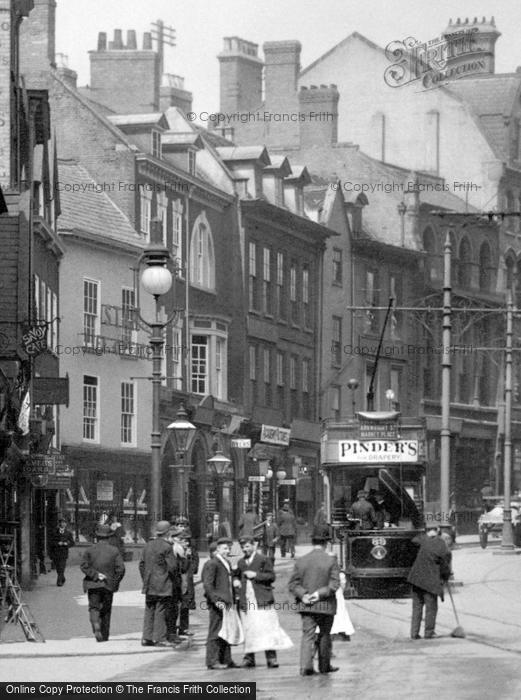 Photo of Nottingham, Workers In Wheeler Gate 1902