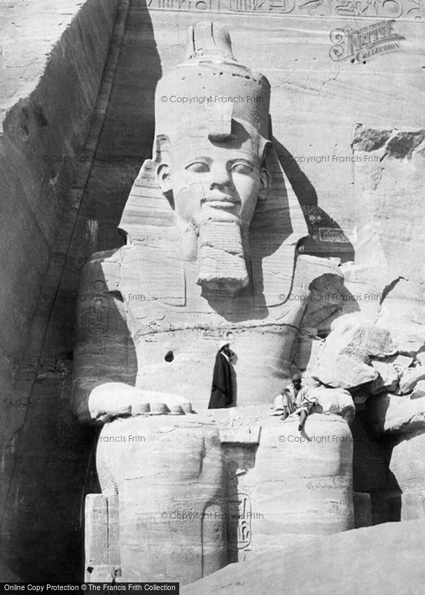 Nubia, Colossal Figure at Abou Simbel 1860