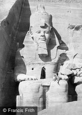 Nubia, Colossal Figure at Abou Simbel 1860