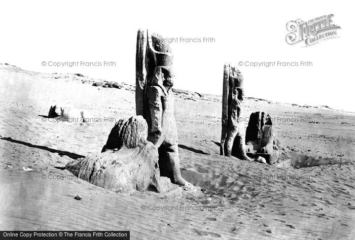 Photo of Nubia, Colossi And Sphynx At Wady Saboua 1860