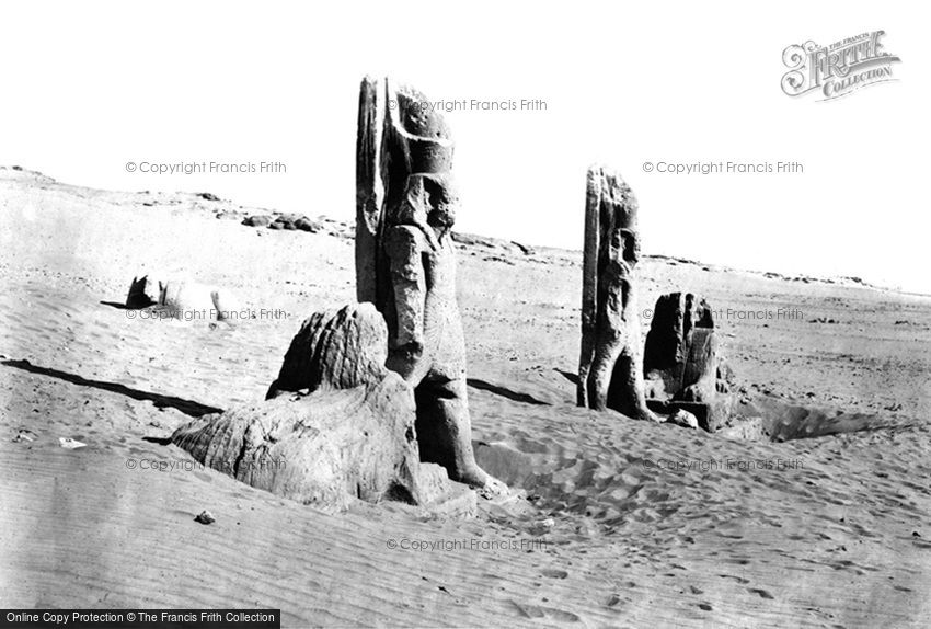 Nubia, Colossi and Sphynx at Wady Saboua 1860