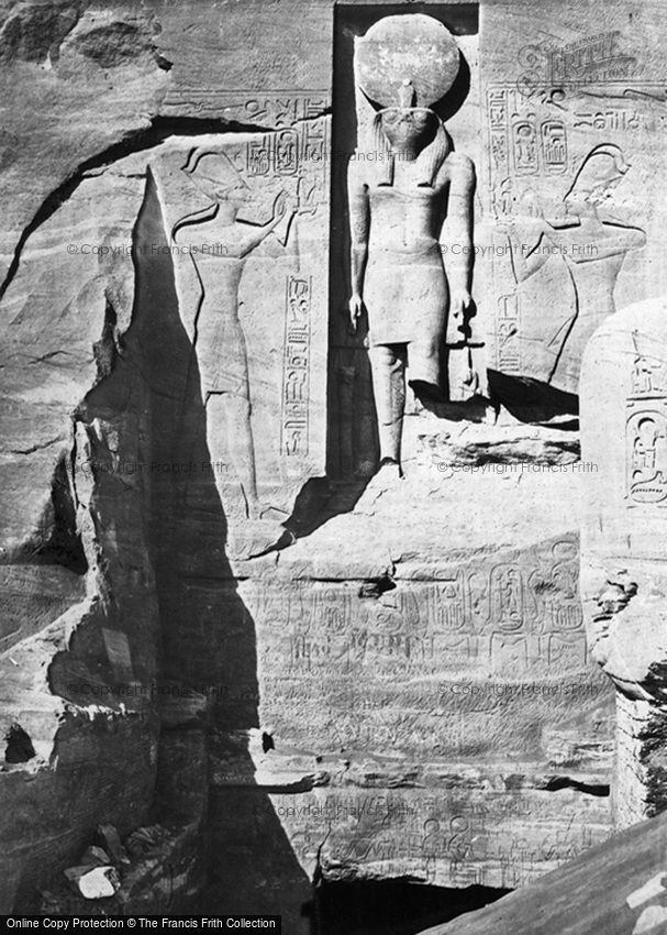 Nubia, Entrance to the Great Temple, Abou Simbel 1860