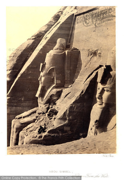 Photo of Nubia, Facade Of The Great Temple Of Abou Simbel From The West 1857