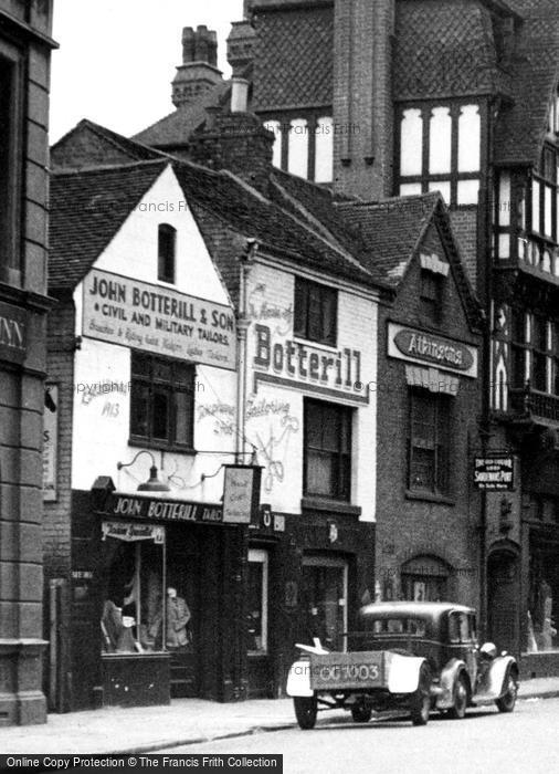 Photo of Nuneaton, Botterill's Tailor's Shop, Newdegate Street c.1945